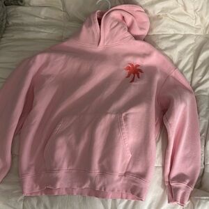 Pink Palm Puff brand hoodie size M great condition barely worn